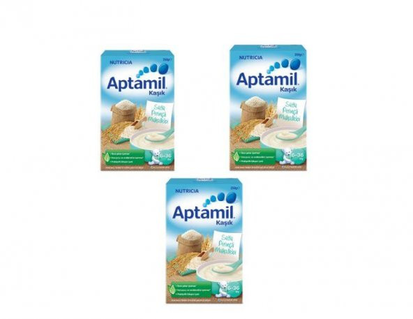 aptamil sütlü pirinçli kaşık maması 250 gr 3lü