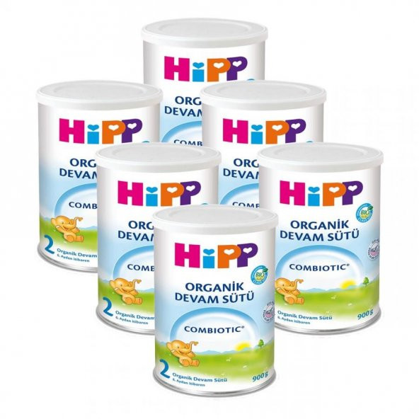 Hipp 2 combiotic organik devam sütü 350 gr 6lı
