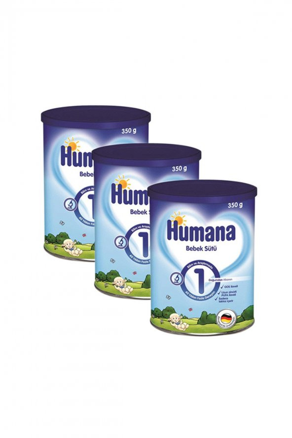 Humana 1 Bebek Sütü 350 Gr 3 Adet