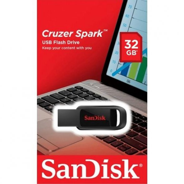 Sandisk 32GB USB Flash Bellek Cruzer Spark SDCZ61-032G-G35