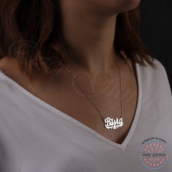 isim kolye. isimli kolye. gümüş kolye. gümüş isim kolye - Resim 5