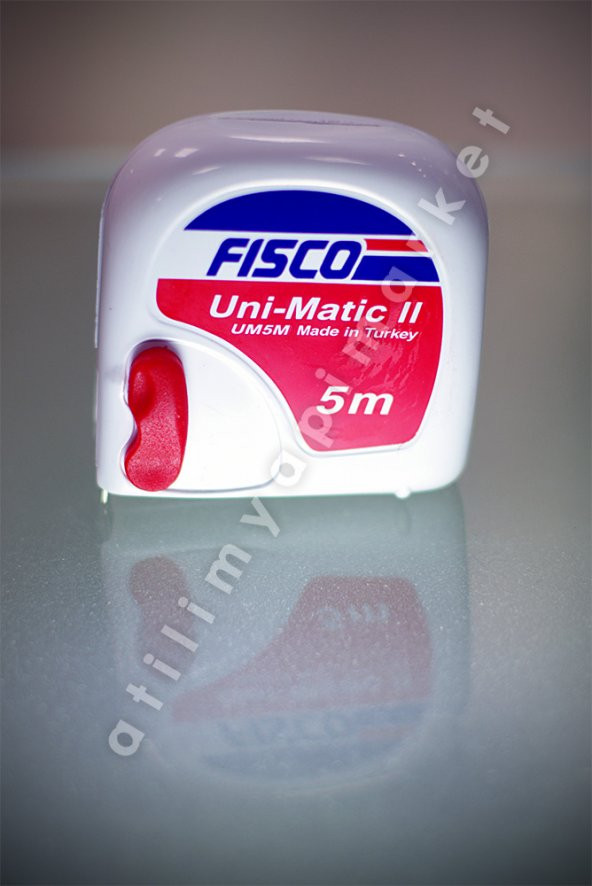 Fisco Şerit Metre 5 Metre Kilitli Askılı 16 mm Uni-matic II - 2