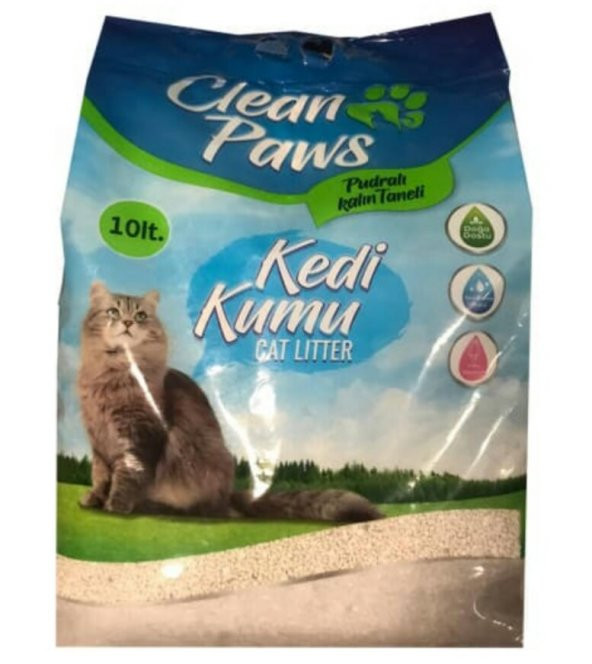 CLEAN PAWS BENTONİT KEDİ KUM KALIN 10 LT.