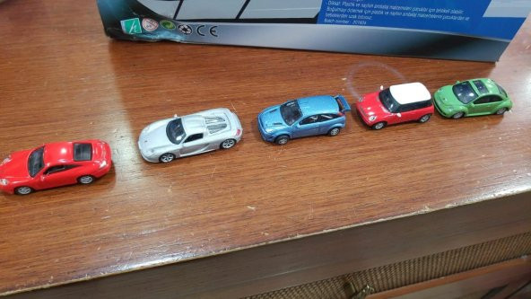 Cararama Mini Metal Model Araçlar 5 Adet 1 :72 Ölçek Koleksiyon M1 - 3