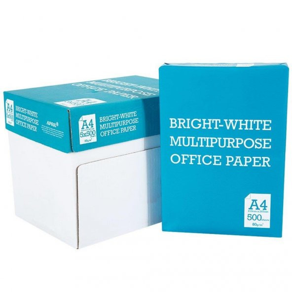 April Bmo A4 Extra Beyaz Fotokopi Kağıdı 80 Gr 1 Koli (5 Paket)