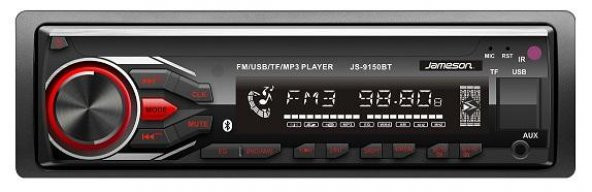 JAMESON JS-9150BT-USB-KARTLI-MP3-BLUETOOTH-4X50W YENİ MODEL TEYP