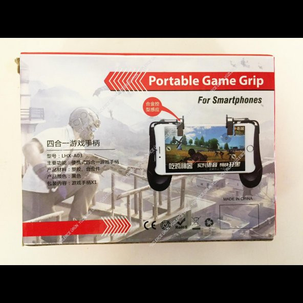 Samsung J7 Prime Pro Max Uyum PubG Oyun Konsolu Tetik Tuş Standlı - 3