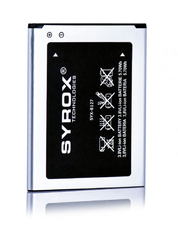 Syrox Samsung Galaxy S3 Mini (I8190-I8200) / J1 Mini Batarya 1500 mAh B127