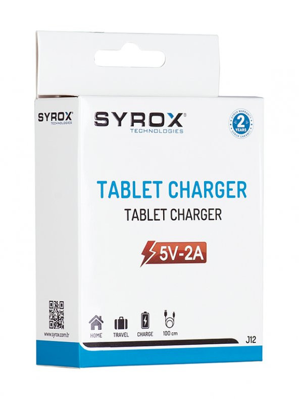 Syrox J12 Tablet Şarj Aleti Micro USB Giriş 5V 2A - 2