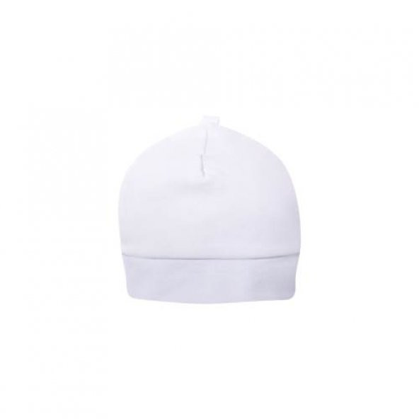 Sevi Bebe İnterlok Şapka 40 Beden - Beyaz