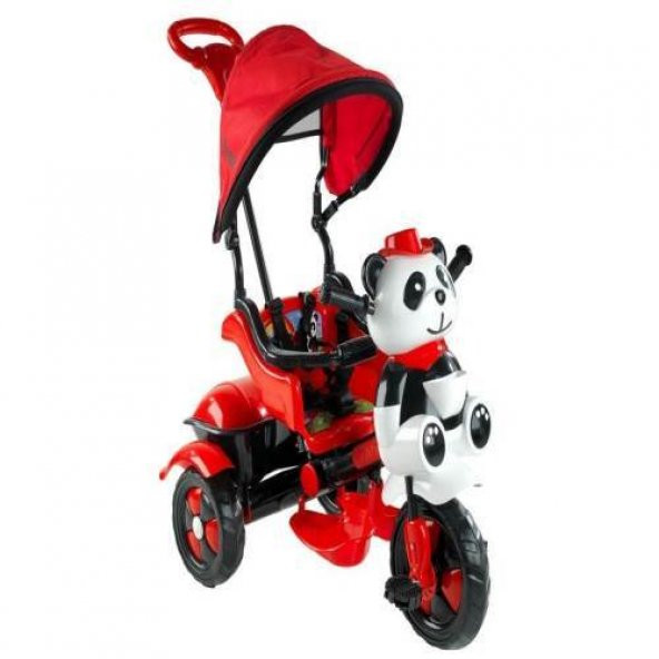 Babyhope 127-10 Little Panda Üçteker Bisiklet - Kırmızı Siyah