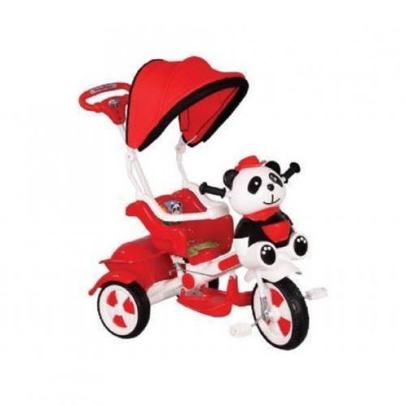Babyhope 127-20 Little Panda Üçteker Bisiklet - Kırmızı Beyaz