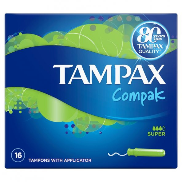 Tampax Compak Tampon Super 16lı