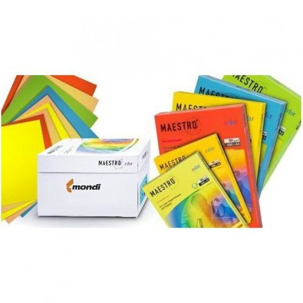 Maestro A4 Renkli Fotokopi Kağıdı Sarı (Kanarya) CY39 80Gr 1 Koli - 2