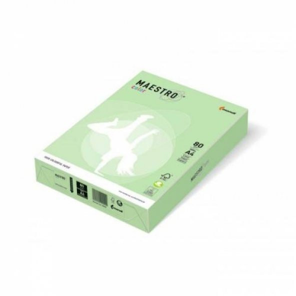 Maestro A4 Renkli Fotokopi Kağıdı Yeşil (Mg28) 80Gr 1 Paket
