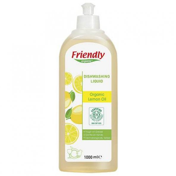 Friendly Organic Bulaşık Deterjanı Limonlu 1000 ml
