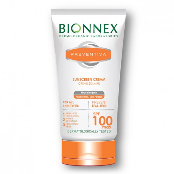 Bionnex Preventiva Güneş Kremi 100 spf Max 50 ml
