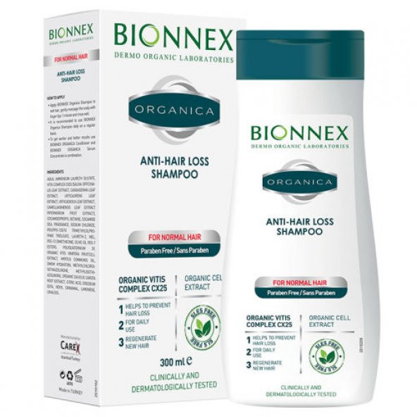 Bionnex Organica Saç Dökülmesi Karşıtı Şampuan-Normal Saçlar İçin 300 ml