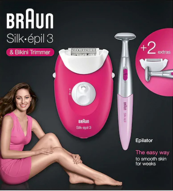 Braun Silk-epil 3 3420 + Bikini Trimmer Epilatör