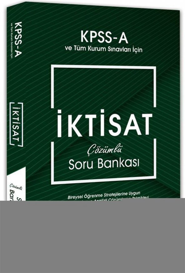 Yargı Yayınları KPSS A Grubu İktisat Çözümlü Soru Bankası