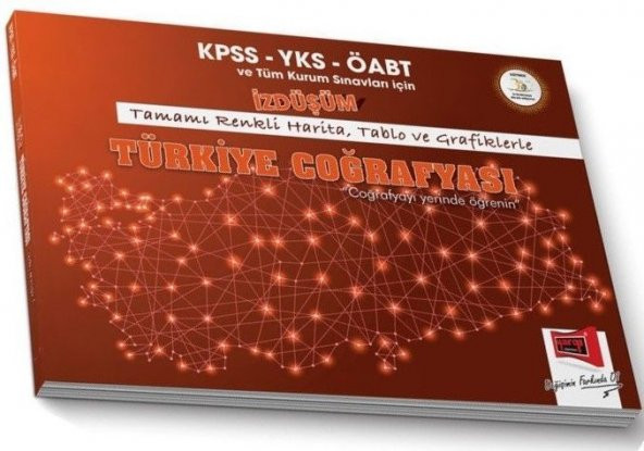 Yargı Yayınları KPSS YKS ÖABT ve Tüm Kurum Sınavları İçin İZDÜŞÜM Türkiye Coğrafyası