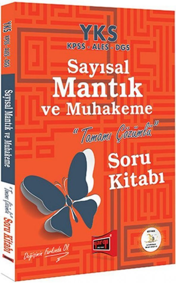 Yargı Yayınları YKS KPSS ALES DGS Sayısal Mantık ve Muhakeme Tamamı Çözümlü Soru Kitabı