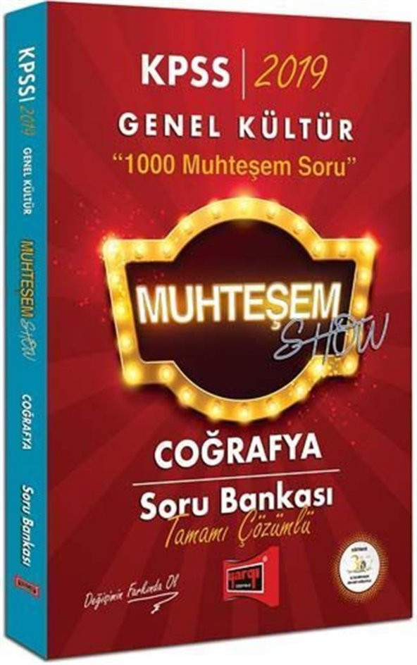 Yargı Yayınları 2019 KPSS Muhteşem Show Coğrafya Tamamı Çözümlü Soru Bankası