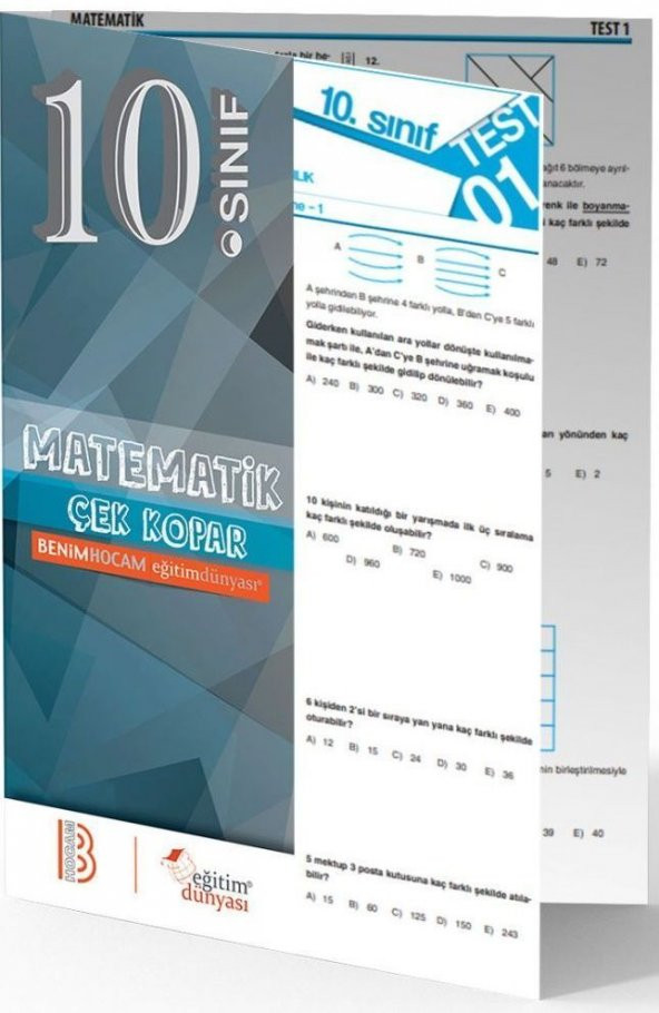 Benim Hocam Yayınları 10. Sınıf Matematik Çek Kopar Yaprak Test