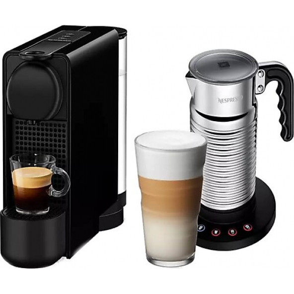 Nespresso Essenza Plus C46B Black Bundle Kapsül Kahve Makinesi