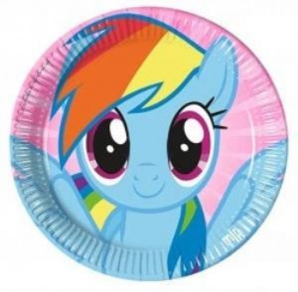 My Little Pony,Poni 8li Tabak 23 cm Doğum Günü Parti Ucuz Konsept