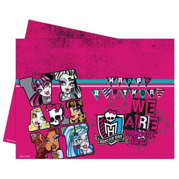 Monster High Masa Örtüsü Doğum Günü Parti Örtü Ucuz 120x180