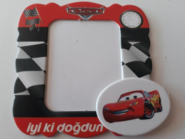 Cars 25li Magnet Mcqueen Doğum Günü Parti Çerçevesi