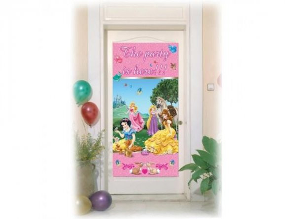 Disney Prensesler Parti Afişi 76cmx152cm Pamuk Prenses Doğum Günü