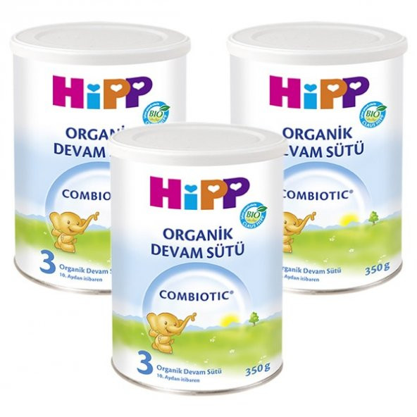 Hipp 3 Organik Combiotic Bebek Sütü 350 Gram 3 Adet