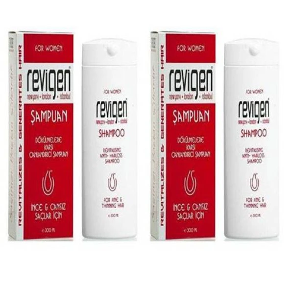 Revigen Canlandırıcı Şampuan 300 ml For Women 2 Adet
