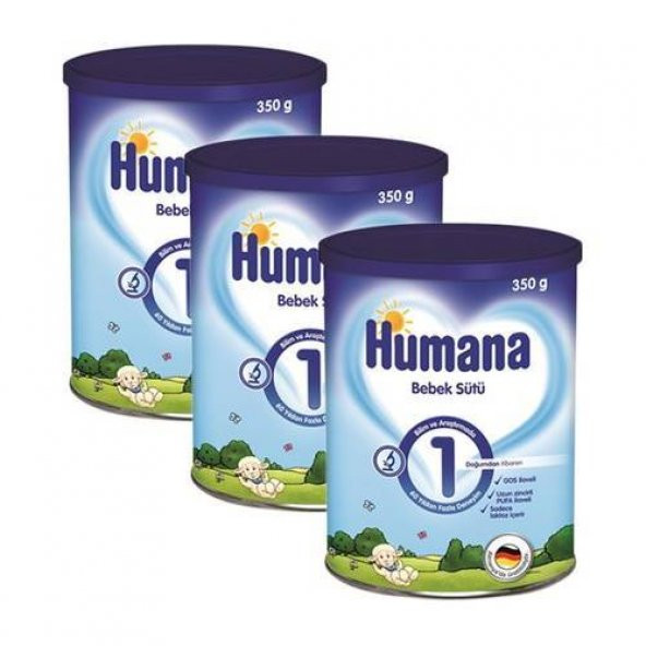 Humana 1 Bebek Sütü 350 Gr 3 Adet