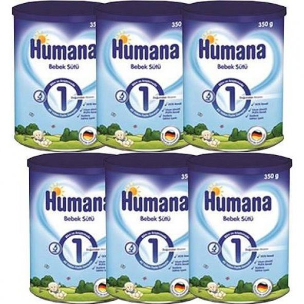 Humana 1 Bebek Sütü 350 Gr 6 Adet