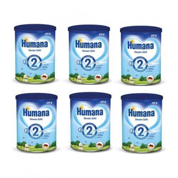 Humana 2 Devam Sütü 350 Gr 6 Adet