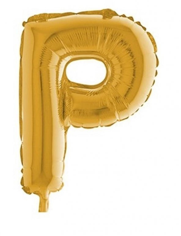 Harf Folyo Balon P Harfi Büyük Boy Balon Altın Sarısı /Dore 100CM
