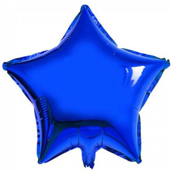 Koyu Mavi Yıldız Folyo Balon 45cm Doğum günü Parti Helyumla Uçan