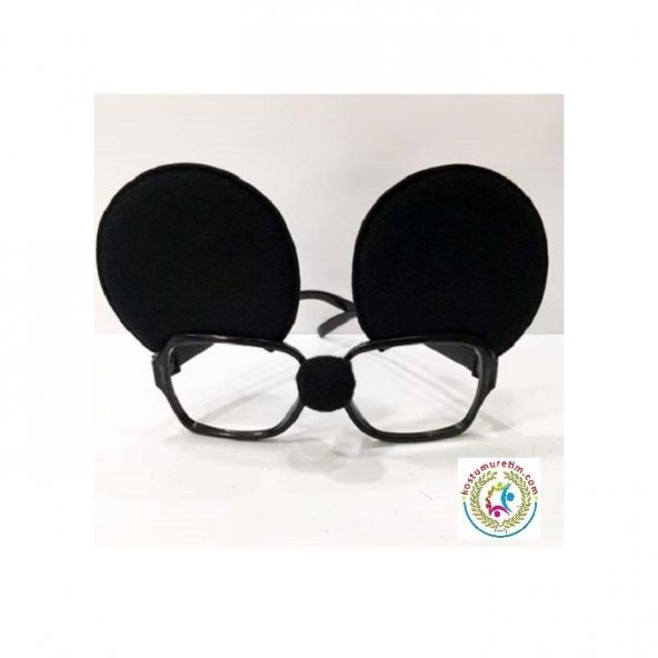 1 Ad Mickey Mouse Gözlük, Kulaklı Büyük Doğum Günü Parti Gözlüğü