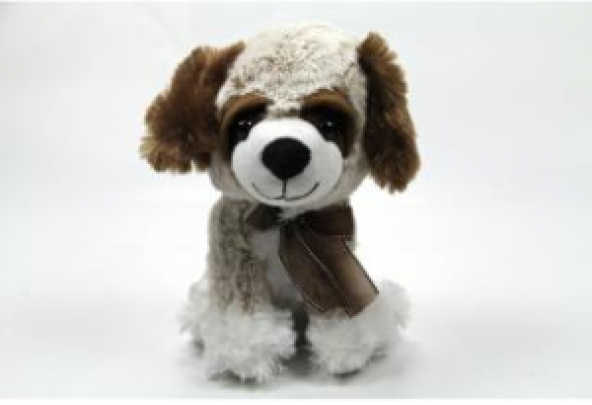 1 Adet 22 cm Kahverengi Peluş Köpek, Oyuncak Ayı Sevgiliye Hediye