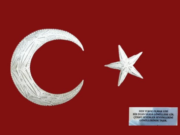 Telkari Bayrak Kadife Çerceve