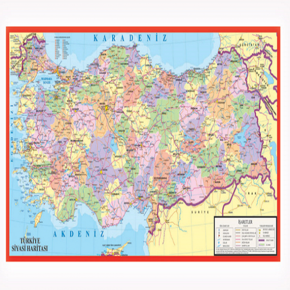Keskin Color  Yapboz 32X68 Cm Türkiye Haritası Puzzle 260270-99