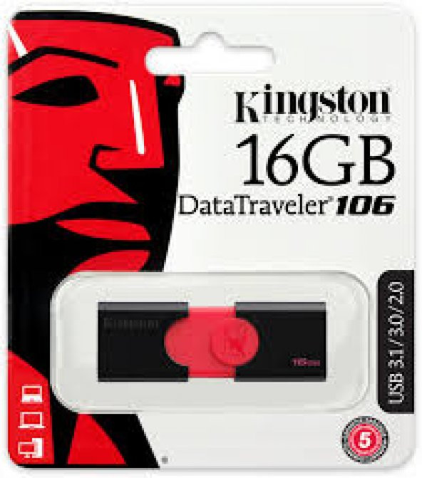 Kingston DataTraveler 106 16GB USB 3.0 Bellek DT106/16GB