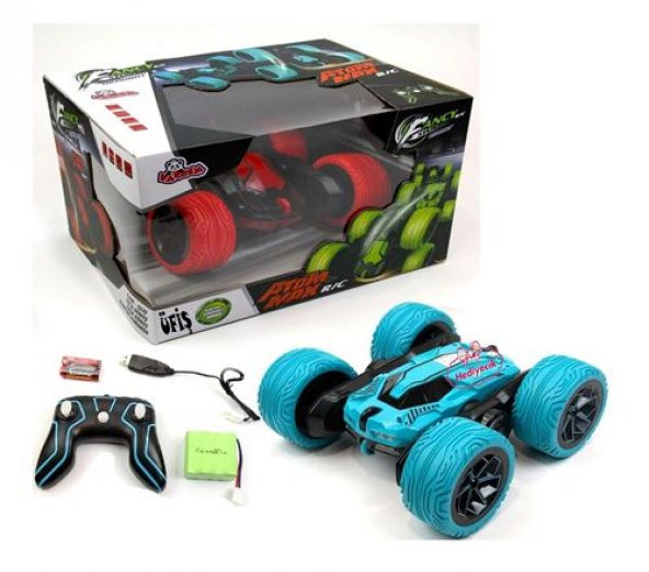 Uzaktan Kumandalı Araba  Full Fonksiyon 2.4Ghz 1:16 Şarjlı Atom Max Acrobat Araba Oyuncak Araba - 5