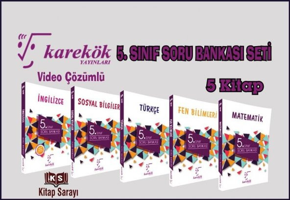 5.Sınıf Soru Bankası Seti 5 Kitap Karekök Yayınları