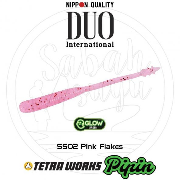 Duo Tetra Works Pipin LRF Silikon 45mm. S502 Pink Flakes