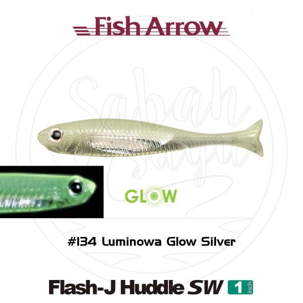 Fish Arrow Flash J Huddle 2.5cm SW #134 Luminova Glow Silver Sahte Balık