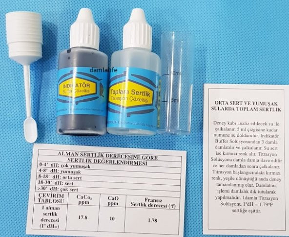 Su Testi Analiz Sıvısı Toplam Sertlik Kiti - 3